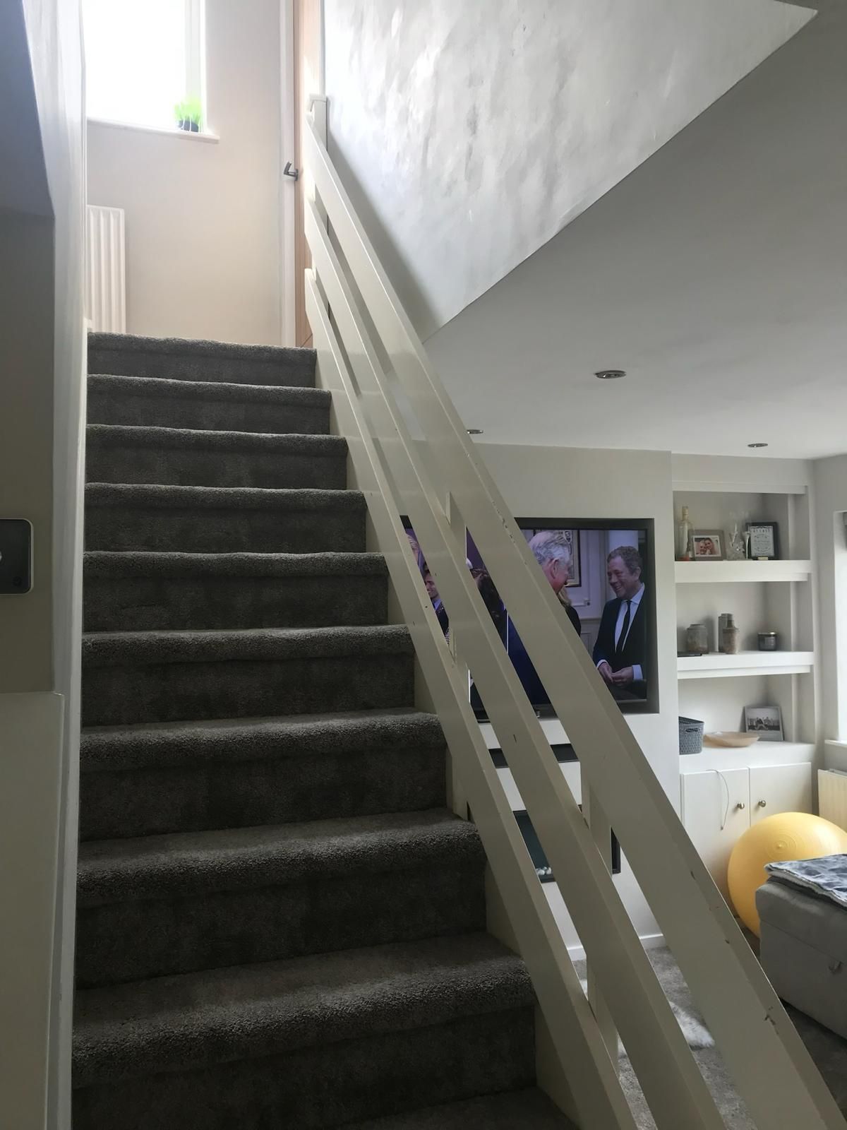 Derbyshire Joinery Specialists existing white staircase in Derby