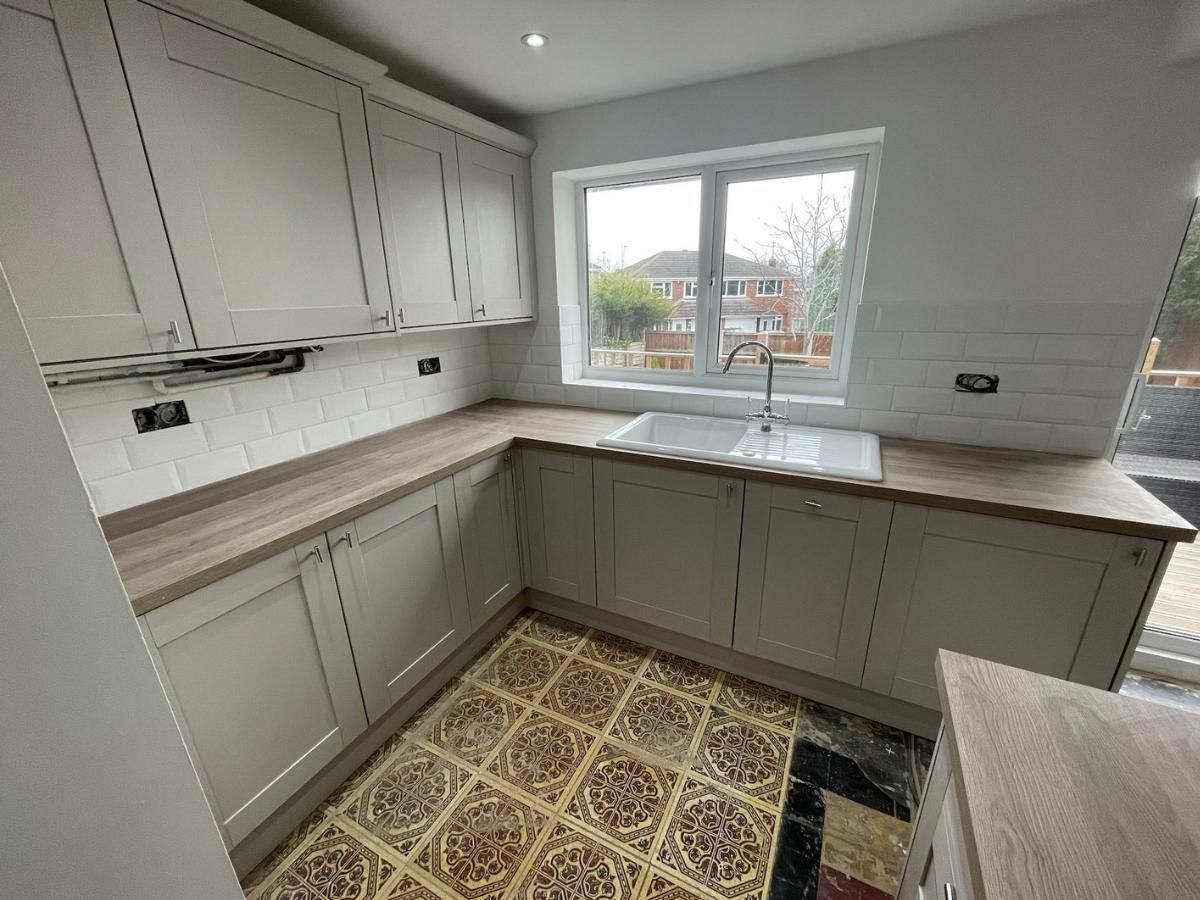 Derbyshire Joinery Specialists fitting a new kitchen Ripley