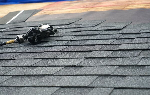 Roof Shingles being installed by CC Patrick Stevens Exteriors