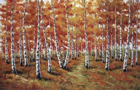 Birchwood Splendor Painting