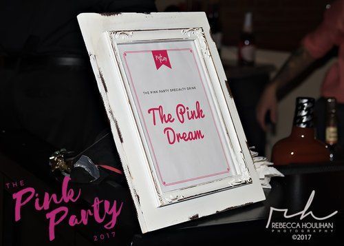 White framed sign for 