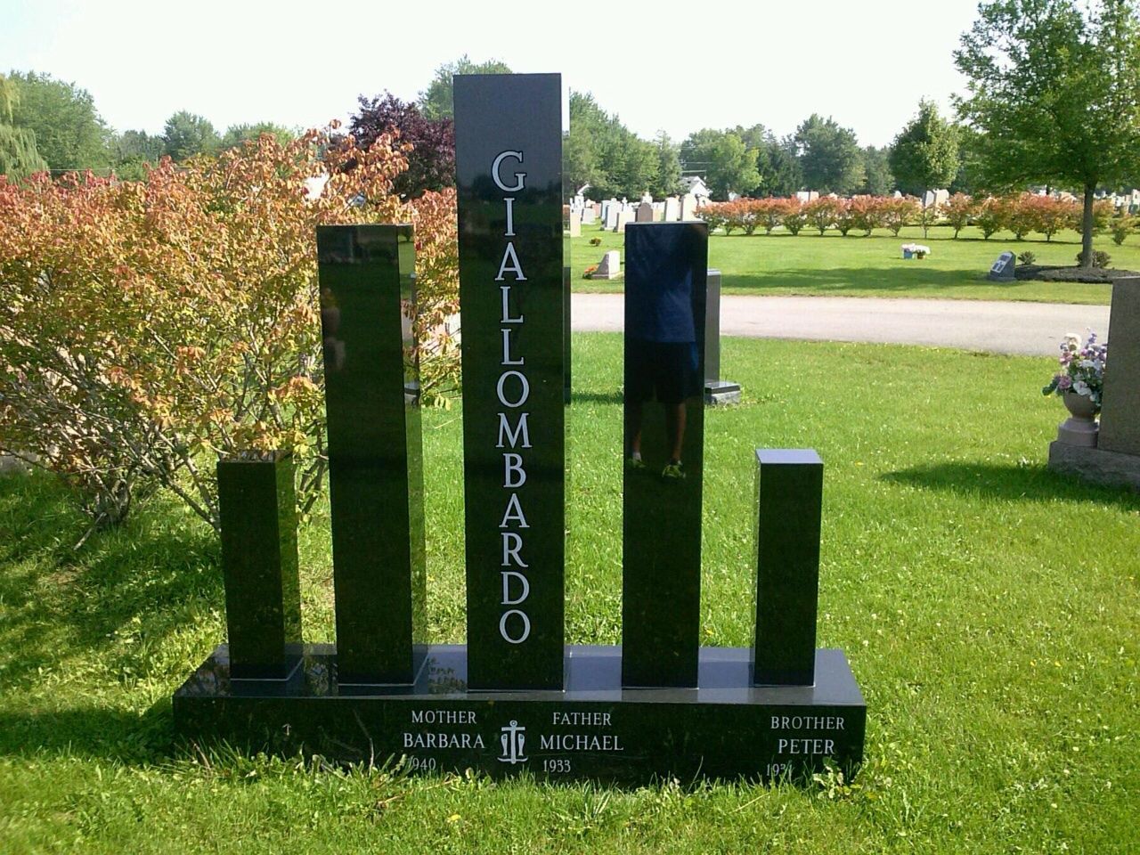 A grave monument in the Cheektowaga, NY area