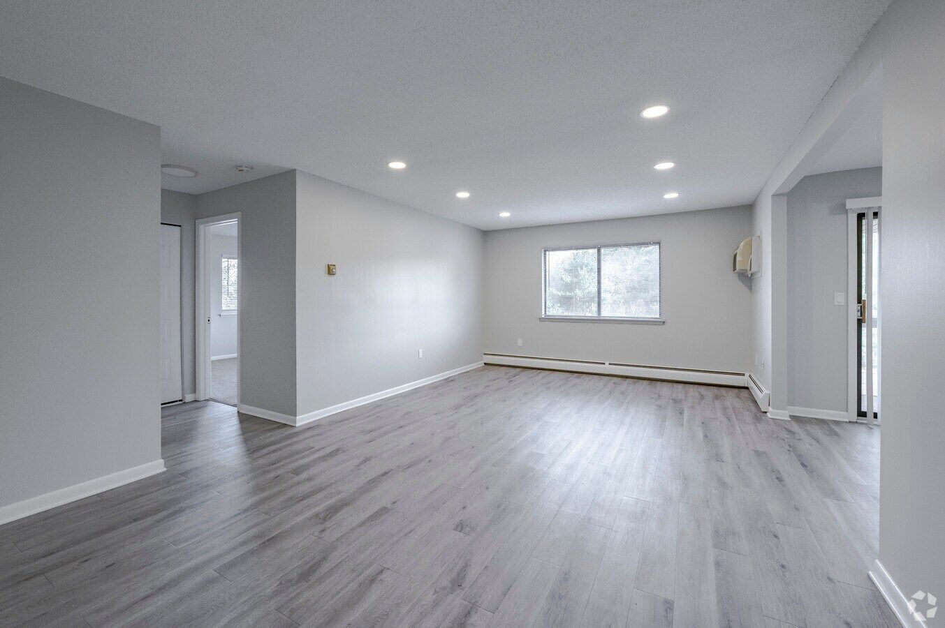 Renovated one-bedroom apartment interior at Avon Woods Apartments