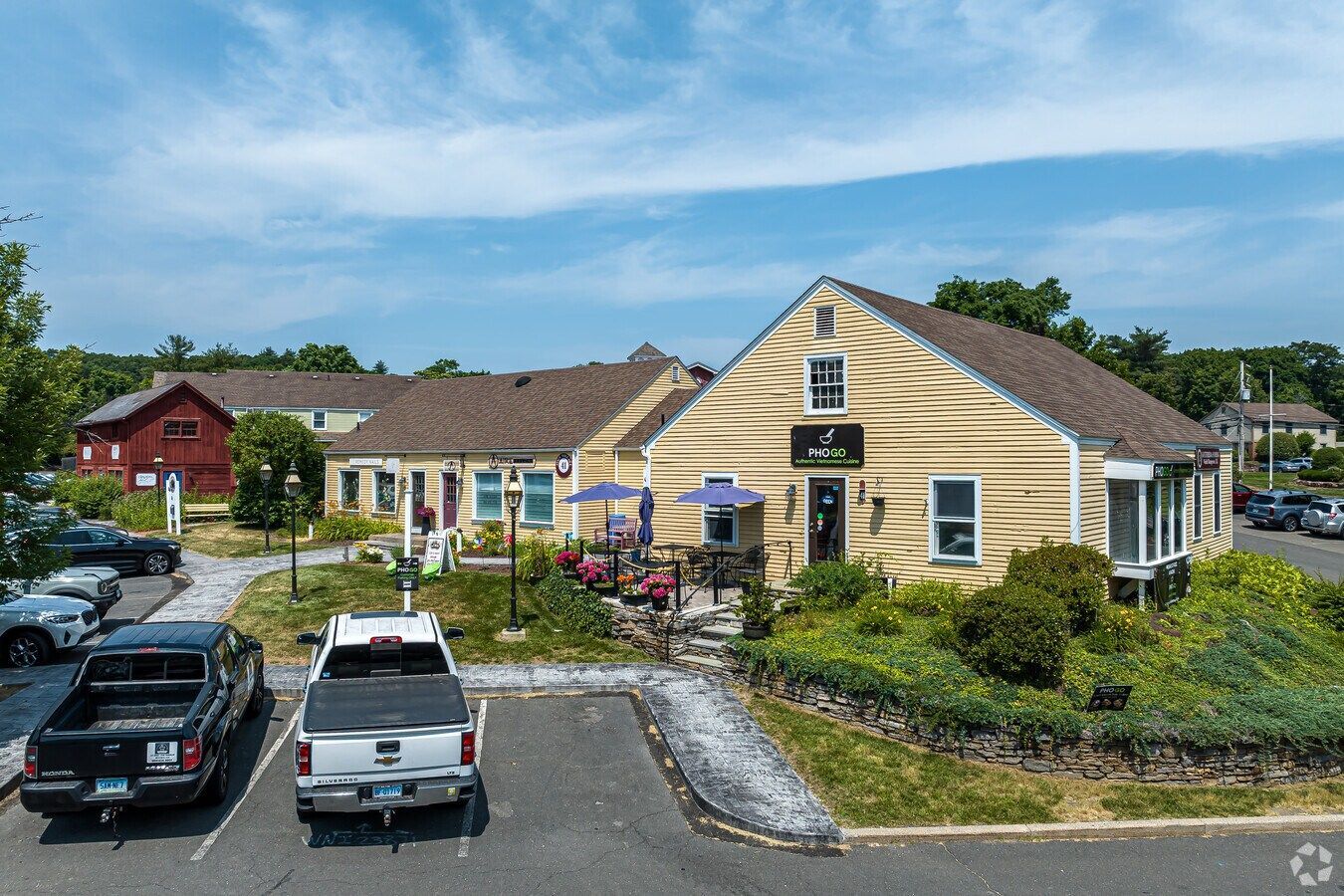 village center in Avon, CT