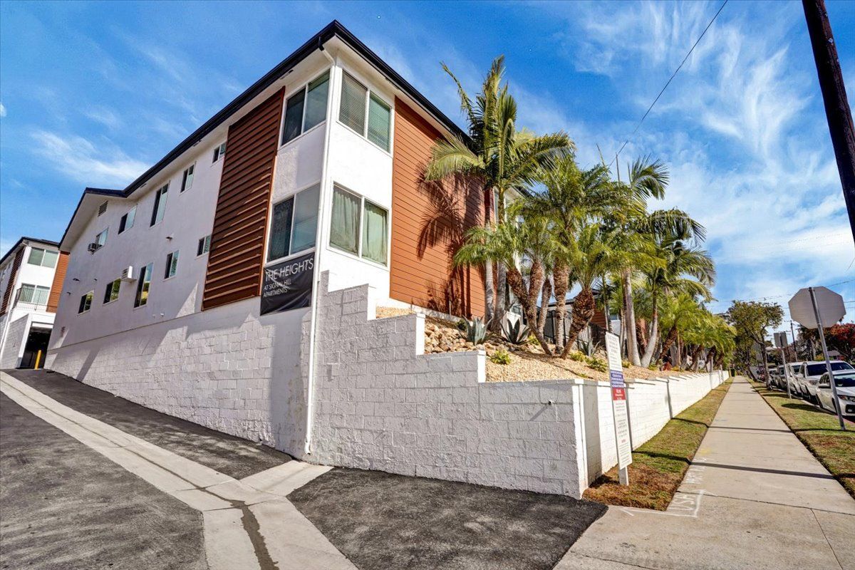 The Heights at Signal Hill Building from sidewalk