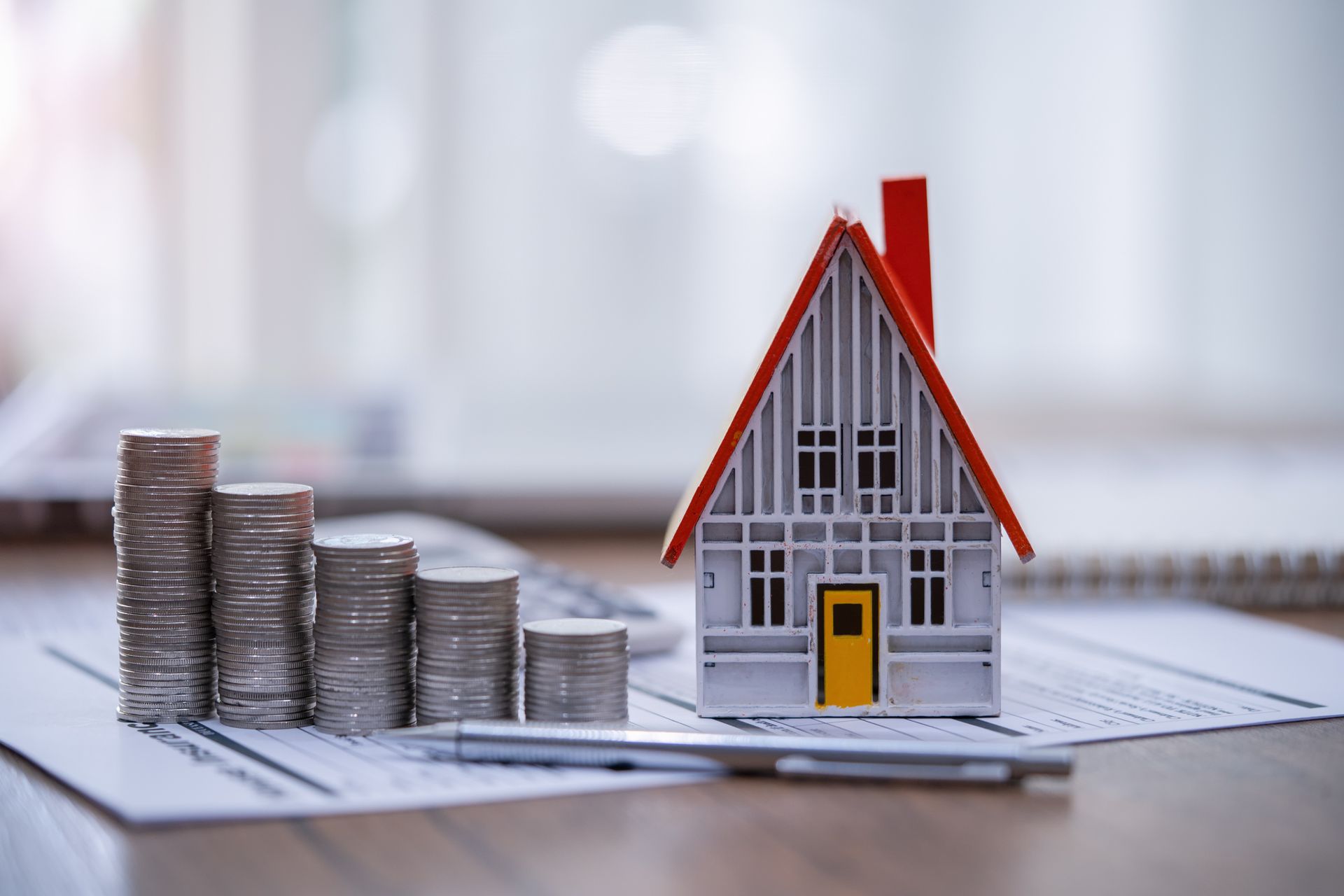 Real estate investment and refinance concept.