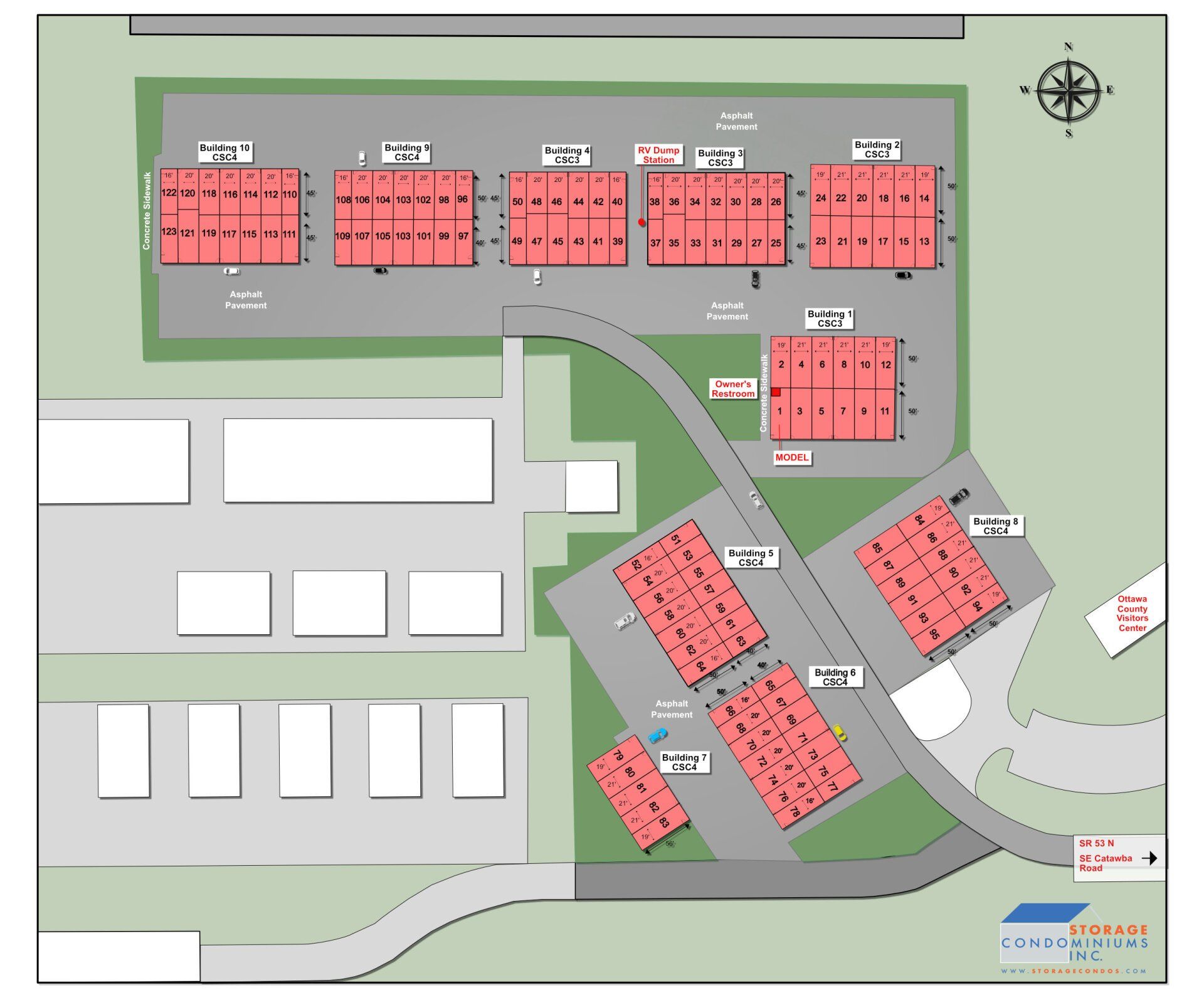 Storage Condos Site Plan - Port Clinton, Ohio
