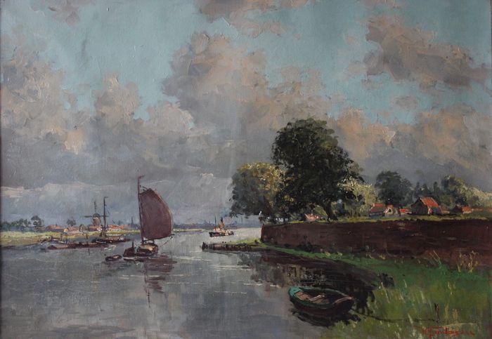 Willem Horselenberg - De Waal bij Woudrichem