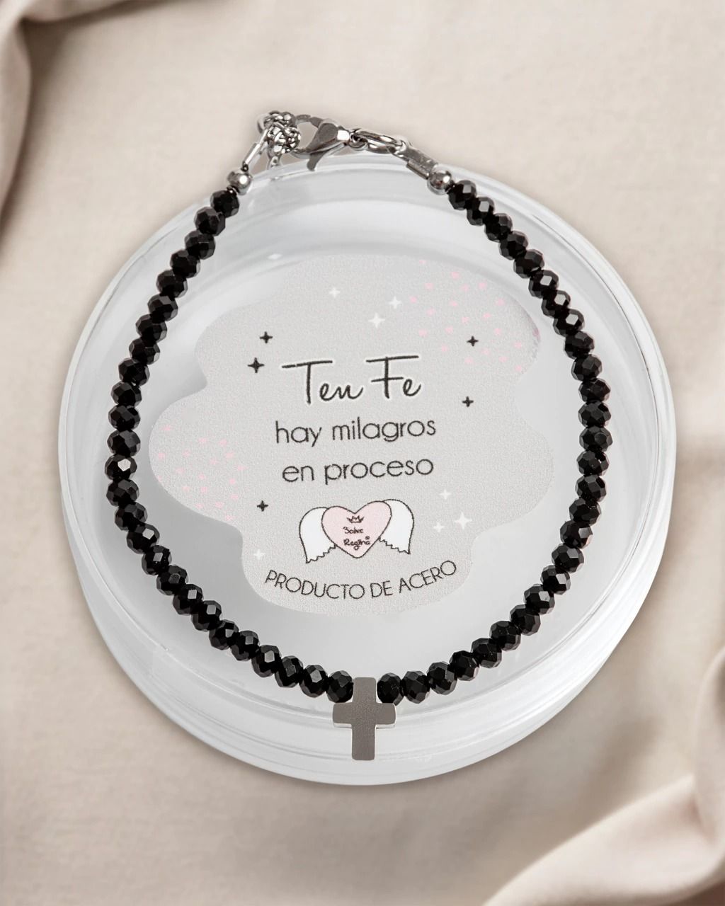 Collar Cruz circonia+ Pulsera Cristales