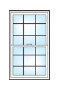 A picture of a window with grids on it.