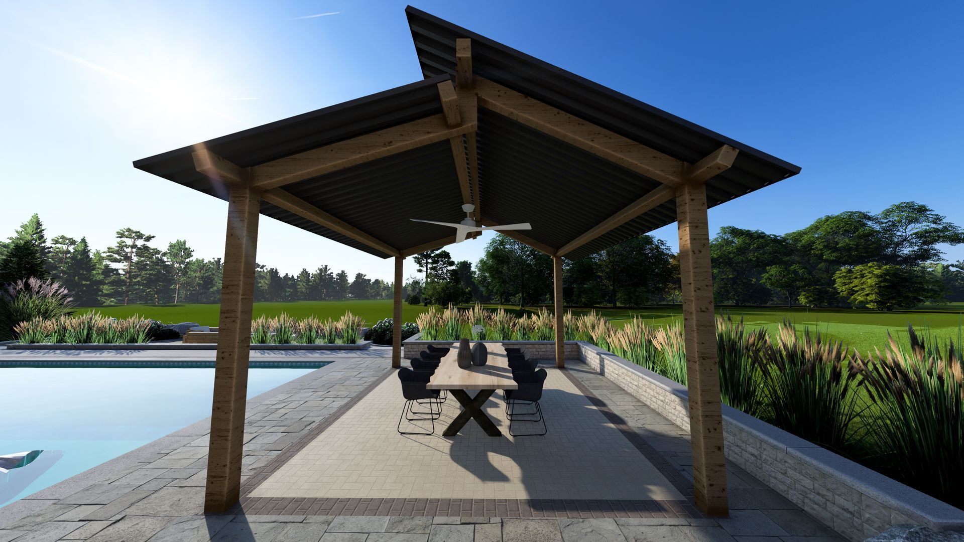 Pool houses and Pergolas — Columbus, OH — Den & Leaf Design