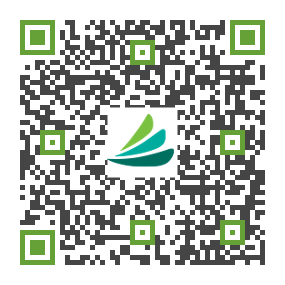 A qr code with a green sailboat on it.