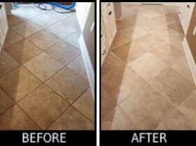 Tile Cleaning — Before and After Cleaning the Tiles in Hattiesburg, MS
