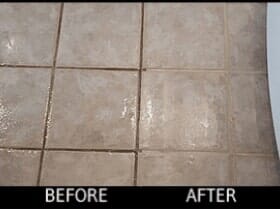 Grout Cleaning — Before and After Grout Cleaning in Hattiesburg, MS