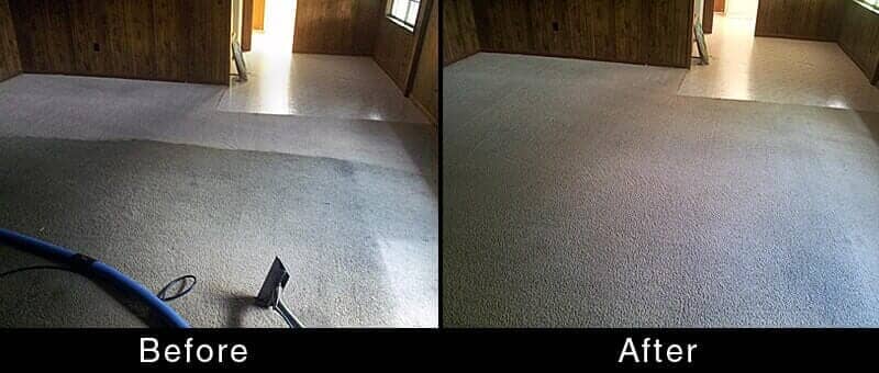 Carpet Restoration — Before and After Gray Carpet Cleaning in Hattiesburg, MS