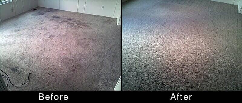 Carpet Steam Cleaning — Before and After Room Carpet in Hattiesburg, MS