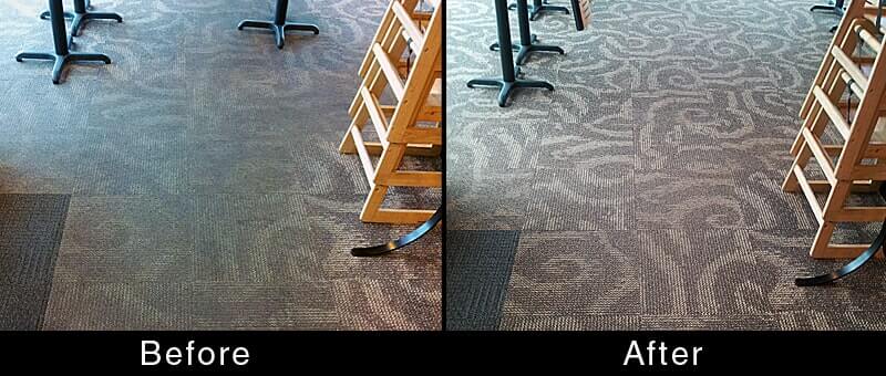 Carpet Spot Cleaning — Before and After with Ladder on Carpet in Hattiesburg, MS
