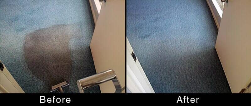 Carpet Stain Cleaning — Before and After Stain on Carpet in Hattiesburg, MS