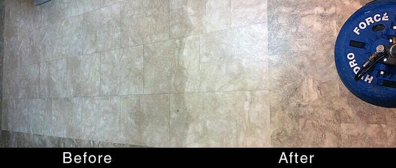 Tiles Cleaning — Before and After Ceramic Cleaning in Hattiesburg, MS