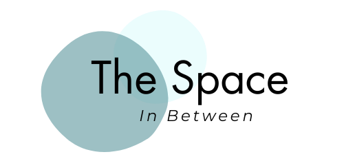 A logo for the space in between is shown on a white background.