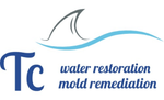 A logo for tc water restoration mold remediation