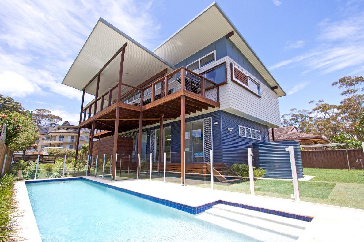 Outdoor pool behind house  - Coastal Pools Coolangatta