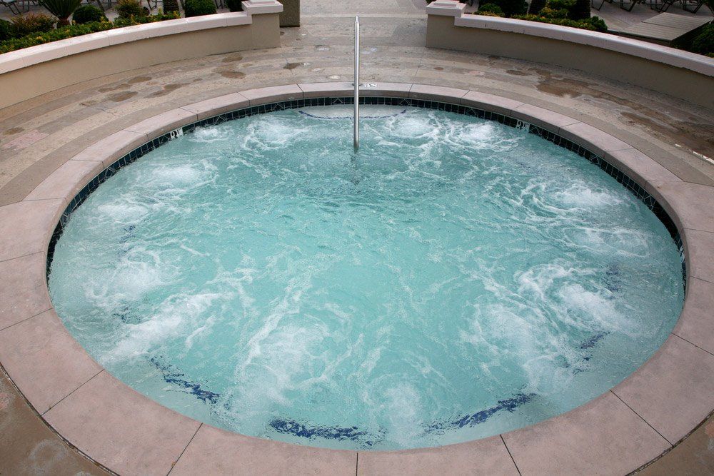 Spa With Bubbles Turned On — Quality Swimming Pools in Coolangatta, QLD
