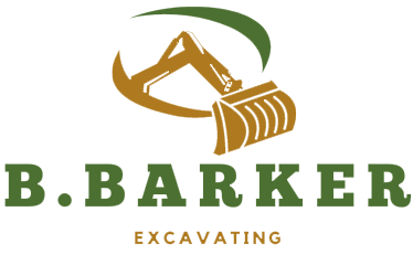 B. Barker Excavating logo