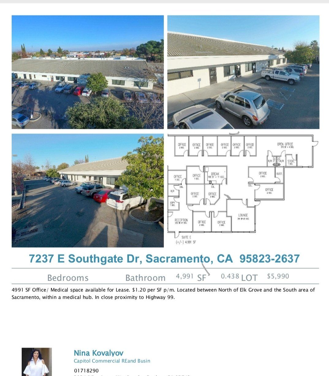 LEASED !! Office / Medical / Proffecional 4991 SF for Lease in S