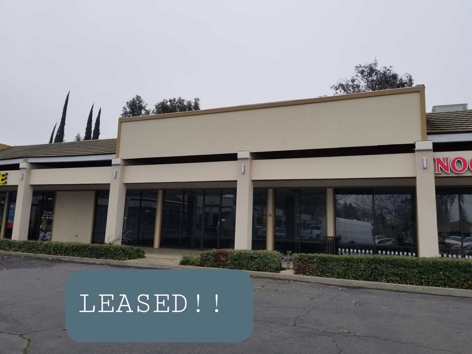 LEASED! 2800 SF Retail space in Sacramento, CA
