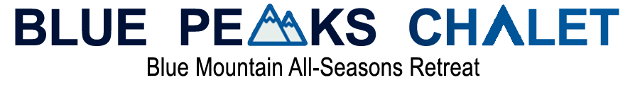 Blue peaks chalet blue mountain all seasons retreat logo