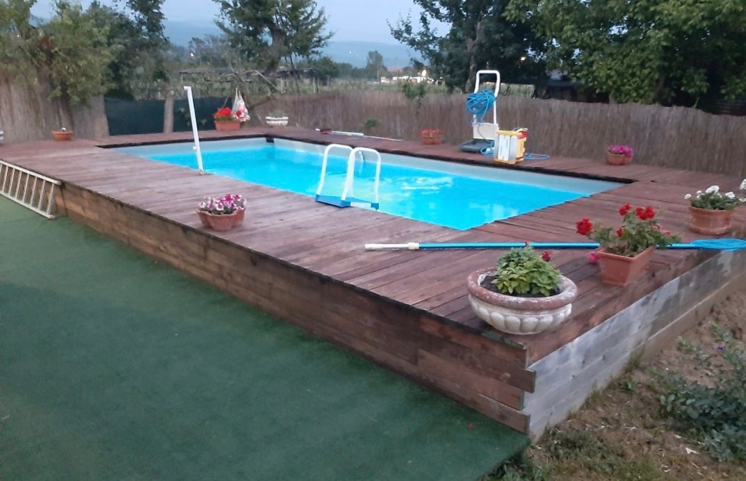 realizzazione piscina semi interrata