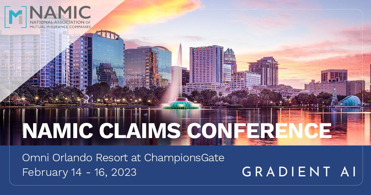 Join Gradient AI at NAMIC Claims Conference