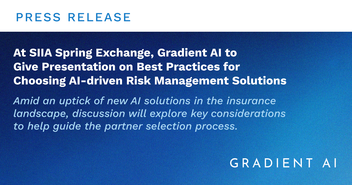 At SIIA Spring Exchange, Gradient AI to Give Presentation  on Best Practices for Choosing AI-driven 