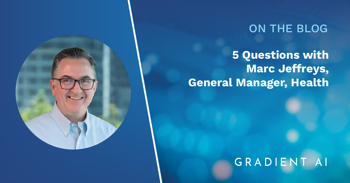 5 Questions with Marc Jeffreys, General Manager, Health