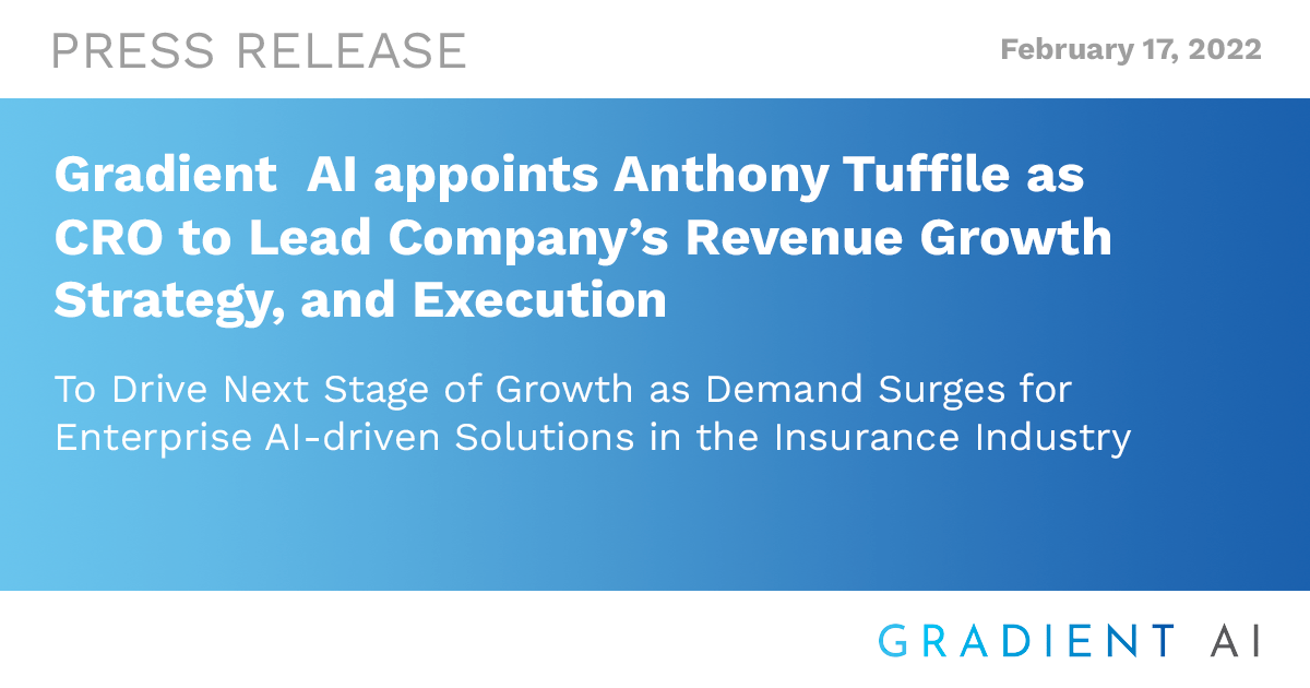 Gradient  AI appoints Anthony Tuffile