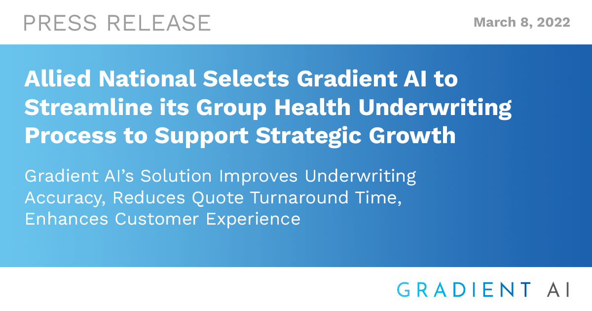 Allied National Selects Gradient AI