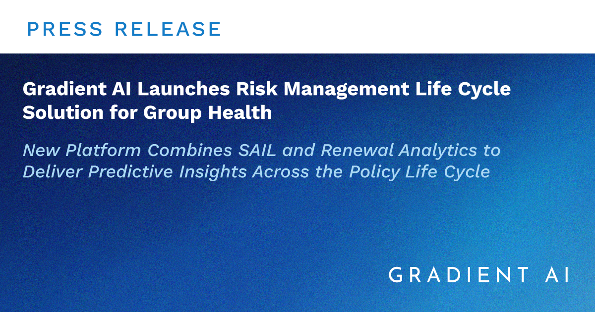 Gradient AI Launches Risk Life Cycle Management Solution for Group Health