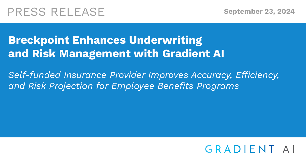 Breckpoint Enhances Underwriting and Risk Management with Gradient AI