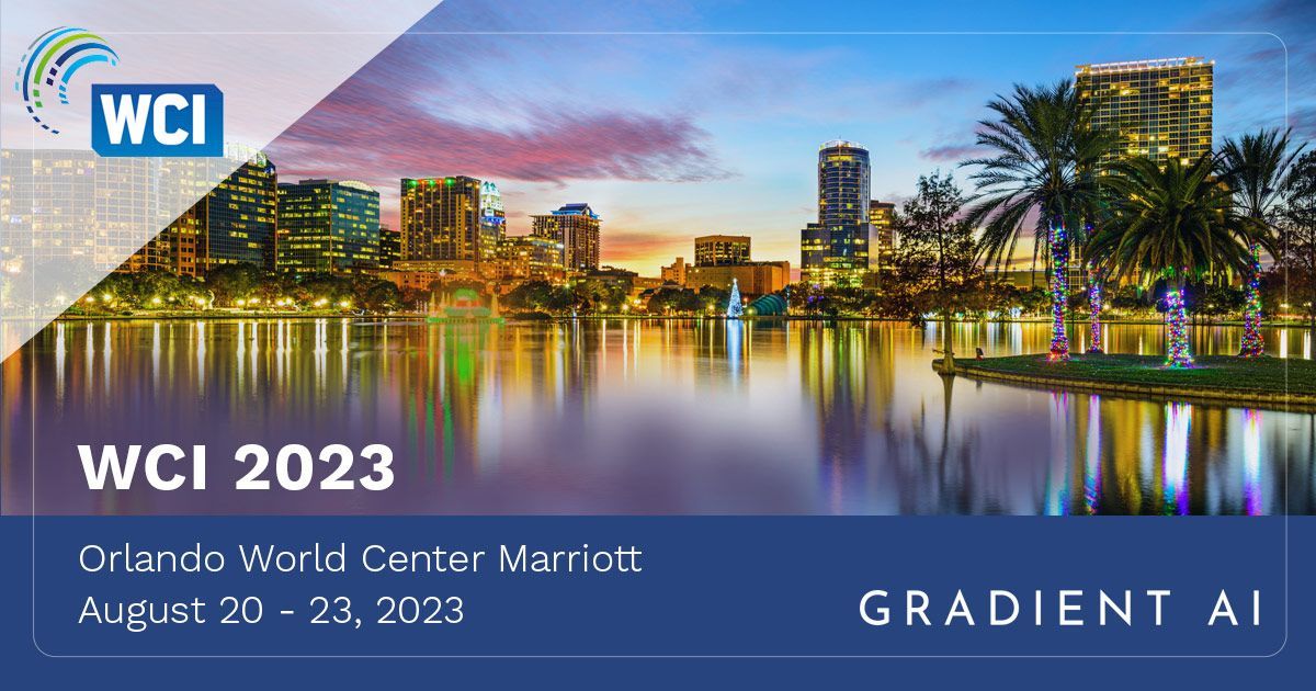 Join Gradient AI at WCI 2023 Conference