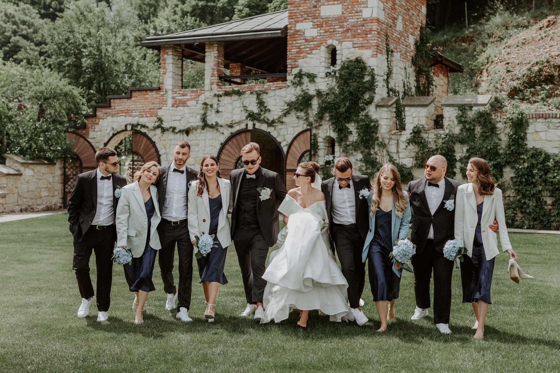 A Lubbock, TX, wedding party photographed by our wedding photographer