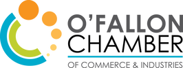 The logo for the o'fallon chamber of commerce and industries