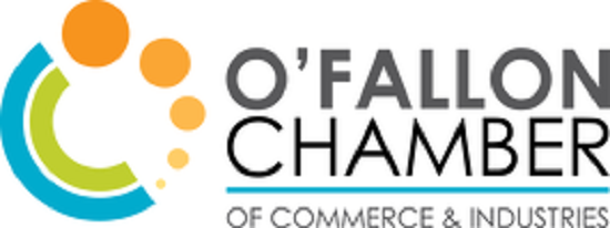 The logo for the o'fallon chamber of commerce and industries