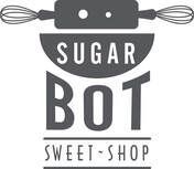 It is a logo for a sweet shop called sugar bot.