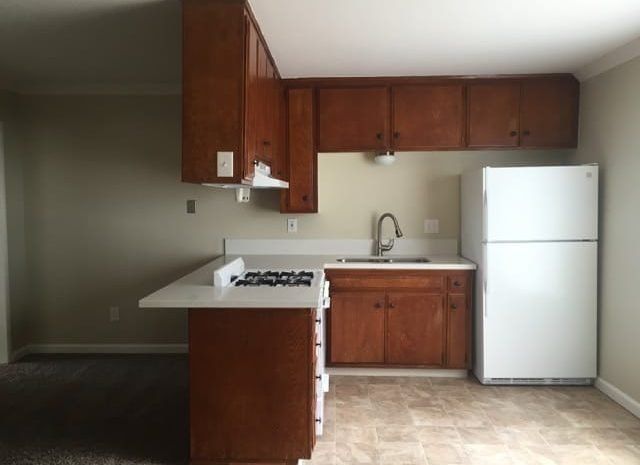Kitchen with a gas stovetop