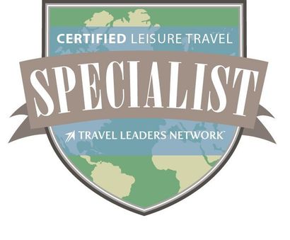 A certified leisure travel specialist travel leaders network logo
