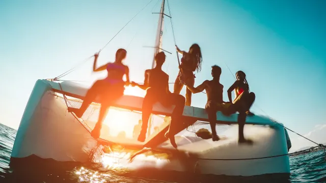 Catamaran ocean tropical luxury sailing