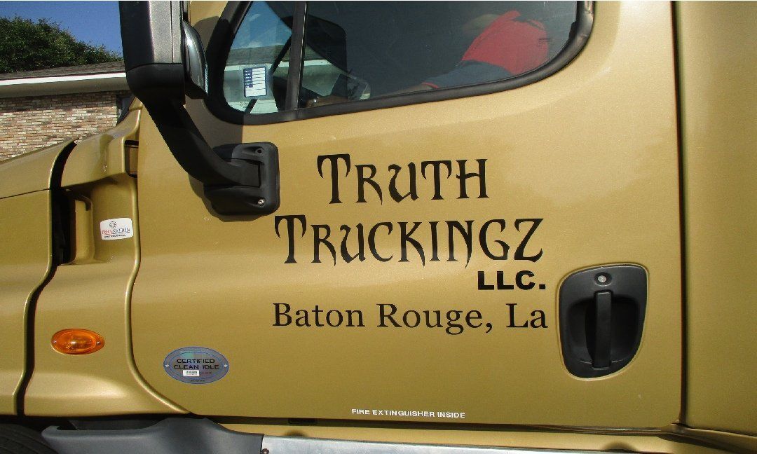 Gold truck door with 