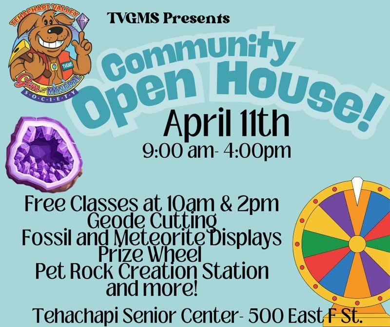 Tehachapi Valley Gem & Mineral Society Open House
