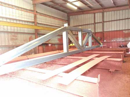 Steel Structure Being Fabricated - Steel Fabricators in Fort Walton Beach, FL